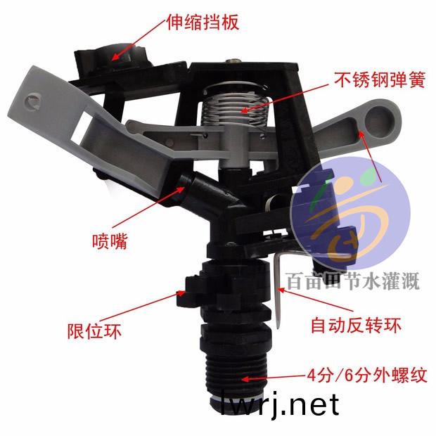 塑料(liao)搖臂可調噴頭