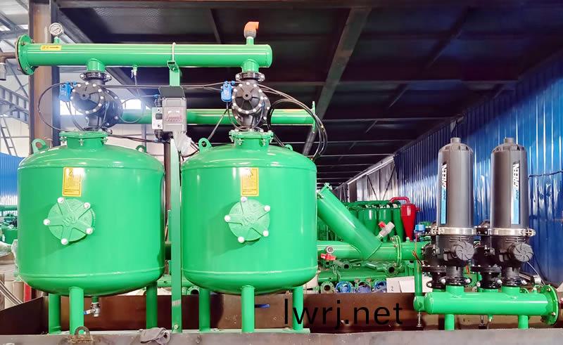 全自動(dòng)反衝洗砂石+疊片過濾器-噴漆(qi)新工藝